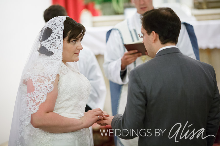 the-grand-ballroom-butler-pa-wedding-photographer-22 Bride and groom exchanging vows in Catholic Ceremony in Pittsburgh